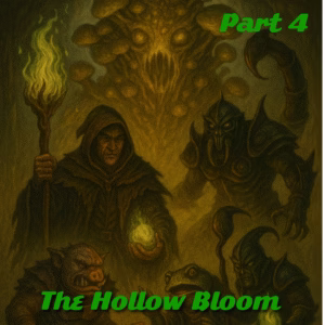 The Bastards are hired (barely willingly) to investigate a magical anomaly deep in the fungal wilderness—where a massive bloom of otherworldly mushrooms has erupted overnight, swallowing entire villages. Spores are spreading faster than any known plague, and worse—something ancient is growing beneath the bloom. The deeper they go, the more reality bends. Paranoia, hallucination, betrayal... and the source may be tied to one of their own.